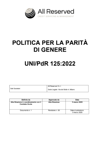Politica per la parità di genere